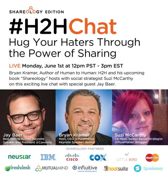 Replay #H2HChat Hug Your Haters Through the Power of Sharing with Jay Baer