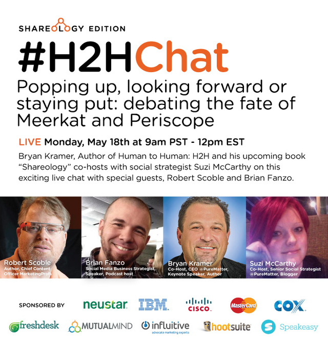 Replay #H2HChat Popping up, looking forward or staying put: debating the fate of Meerkat and Periscope