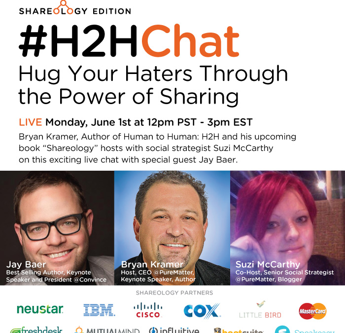 Replay #H2HChat Hug Your Haters Through the Power of Sharing with Jay Baer