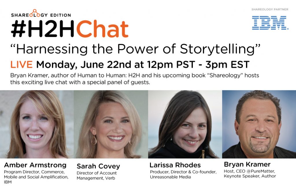 Replay #H2HChat Harnessing the Power of Storytelling