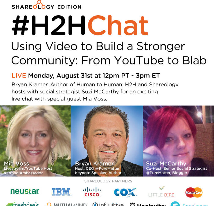 Replay #H2HChat Using Video to Build a Stronger Community From YouTube to Blab