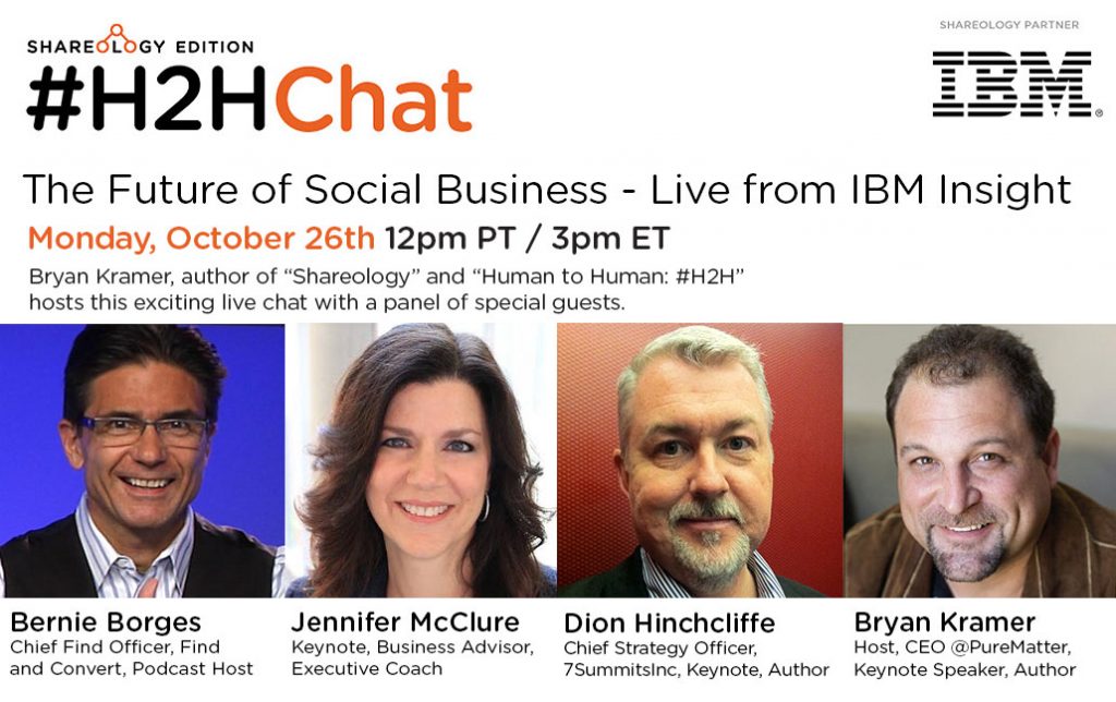 Replay #H2HChat LIVE from IBM Insight The Role of Technology in the Future of Social Business