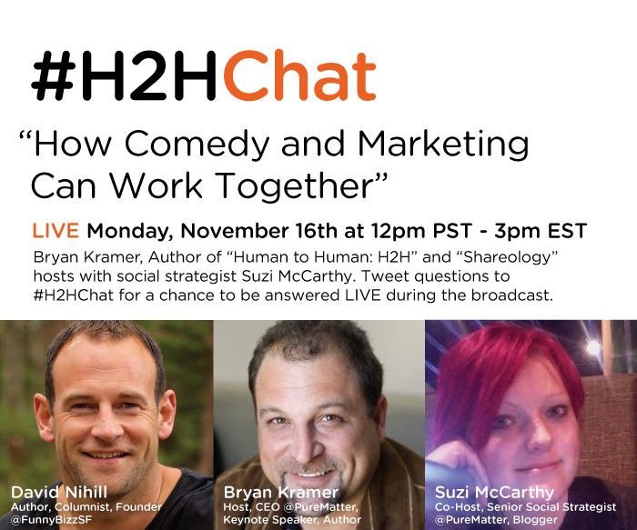 Replay #H2HChat How Comedy and Marketing Can Work Together