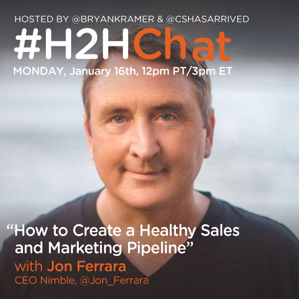 Replay #H2HChat How to Create a Healthy Sales and Marketing Pipeline with Jon Ferrara